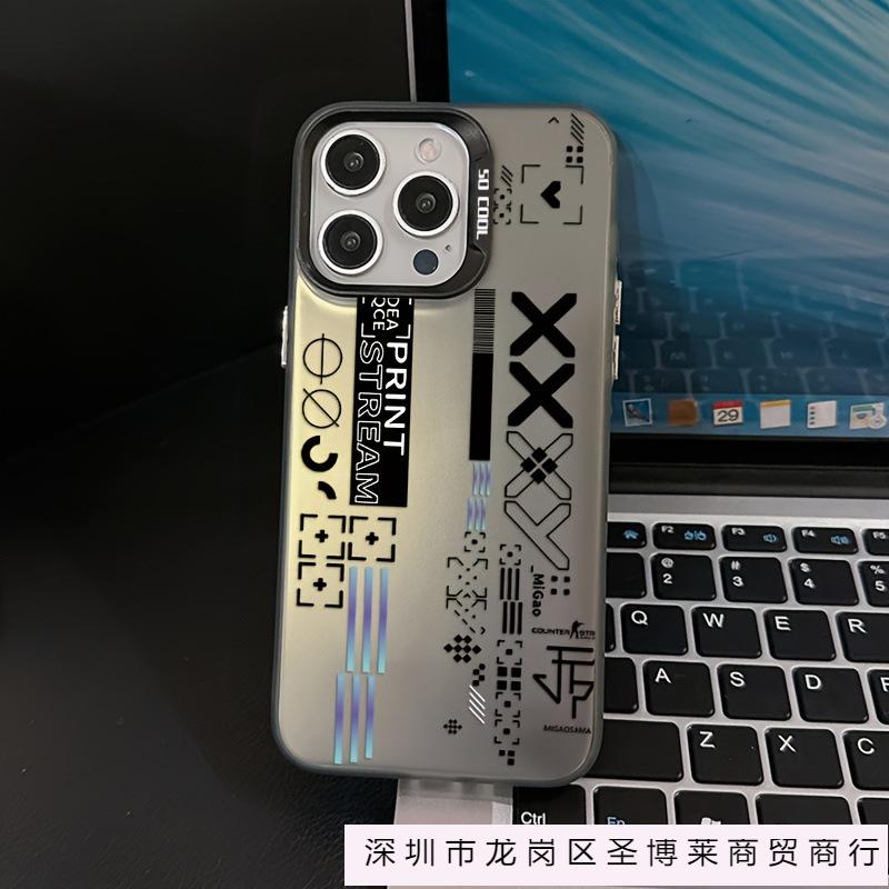 Набор для печати CSGO подходит для чехла для мобильного телефона Apple 16plus iPhone16/15 цветной серебристый 13 популярный 14pro противоударный.