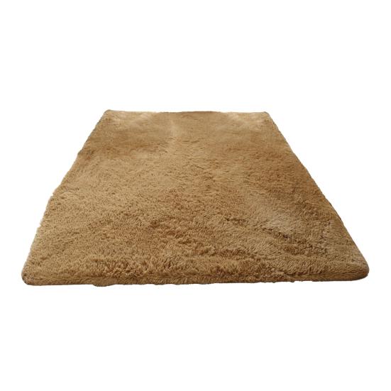 Plush Bedroom Rug, Solid Color Soft Shaggy Carpet, Non-Slip Backing, 19.69 in x 31.5 in Fuzzy Rug for Living Room Kids Room Decor