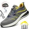Модные легкие защитные ботинки для мужчин со стальным носком, кроссовки с защитой от ударов и ударов, рабочие защитные ботинки, модная мужская рабочая обувь, защитная обувь