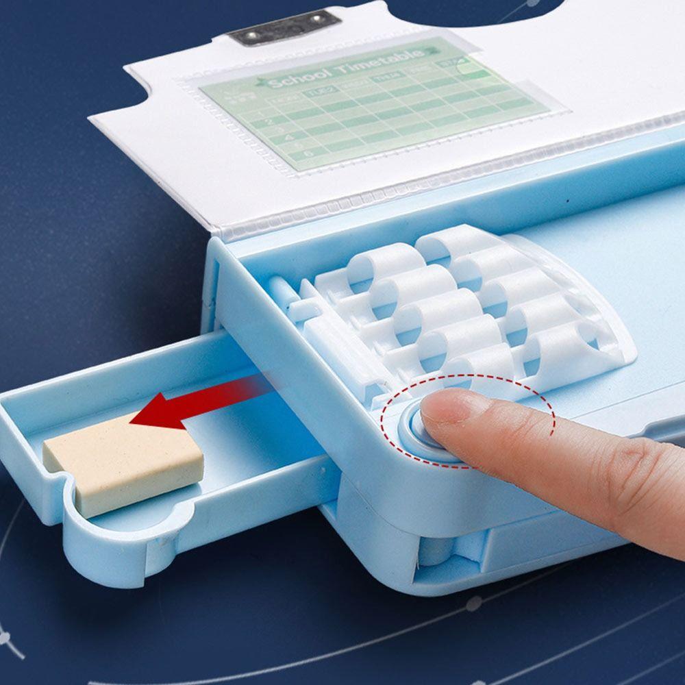 Large Capacity Pencil Case With Pencil Sharpener Stationery Storage Box Students Gift