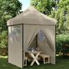 VidaXL Folding Pop-Up Party Tent 4 Side Walls Taupe, Tent, Awning Tent, Gazebo Awning 4005002