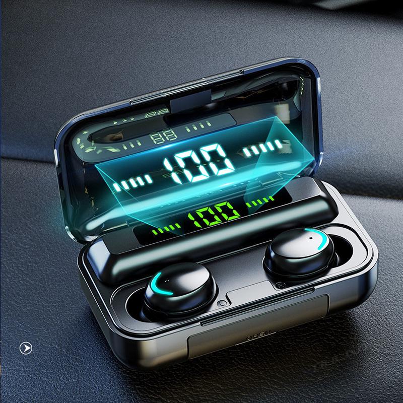 Tws Bluetooth-гарнитура Беспроводные стереонаушники с шумоподавлением и водонепроницаемыми стереонаушниками с аккумулятором 3500 мАч