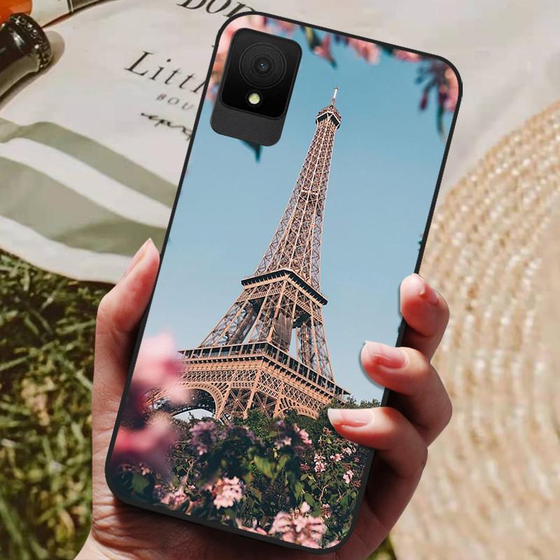For TCL 502 Case Shockproof Soft Silicone TPU Bumper for TCL 502 Global Cover Cat Luxury TCL502 Cute Cartoon Shell