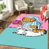 1Pc Garfield'S Lazy Rug, Office Carpet Indoor Outdoor Doormat, Non-Slip Soft, Living Room, Christmas Halloween Gift M929146