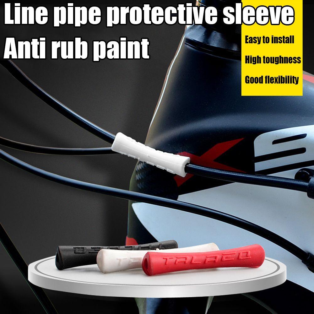 Mountain Bike Rubber Ultralight Shift Brake Line Pipe Sleeve Anti Scratch Bicycle Cable Protector