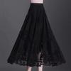 WTEMPO Весенне-летняя сетчатая юбка, модная утягивающая юбка трапециевидной формы с высокой талией, большая плиссированная юбка феи
