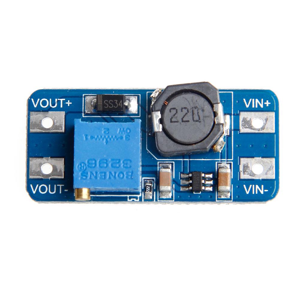 Модуль усилителя мощности MT3608 Модуль повышения постоянного тока Регулируемый преобразователь Усилитель питания Выход 2А