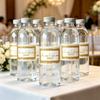 24Pcs Wedding Water Bottle Labels Stickers Birthday Anniversary Party Communion Baptism Custom Personalized Text Name Date