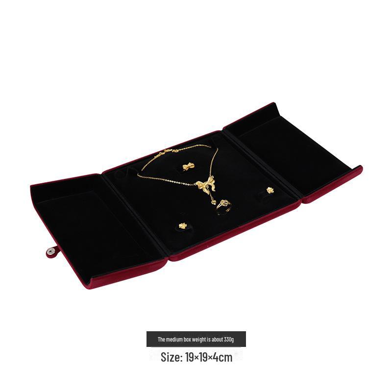 Набор фланелевых шкатулок для украшений: Хранение колец, ожерелий, браслетов, кулонов, сережек