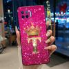 Initial Letter Couple Crown Phone Case For Motorola Moto G 5G Plus Bumper Silicone Black Case Protective Shockproof Soft Cover