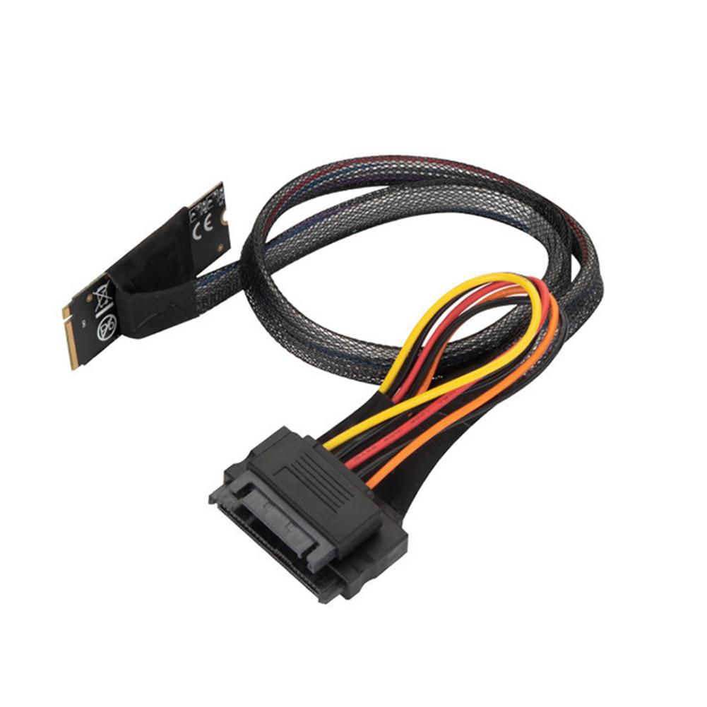 Кабель-адаптер M.2 M-Key на U.2 SFF-8639 для 2,5-дюймового NVMe SSD жесткого диска Кабель M2 на U.2 Компьютерные комплектующие