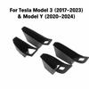 Органайзер-контейнер для хранения в ручке двери для Tesla Model 3 Y YL Juniper Highland 2020-2026 Внутренняя ручка Полностью закрывающийся Органайзер Контейнер Лоток