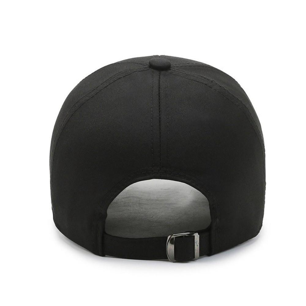 Adjustable Men Peaked Hat Solid Color Sunshade Casquette Fashion Baseball Cap All Seasons