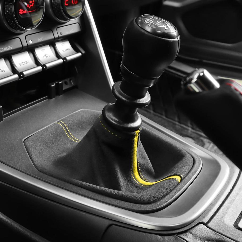 KUNGKIC MT Чехол на рычаг переключения передач для Toyota GR86 ZN8 и Subaru BRZ ZD8 Алькантара Ручка рычага переключения передач Устойчивость к царапинам и пятнам Аксессуары для интерьера автомобиля (2021-2025) - Стиль замши