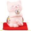 Goods for Good Fortune Your Luck In Love and Happy Cat Piggy Bank Height Goods Cat Goods Cat Floral Pink Made In Japan "Improve Marriage,