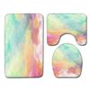Gradual Change Pattern Toilet Floor Mat Three-Piece Bathroom Three-Piece Carpet Door Mat