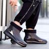 Men's Fashion Rain Shoes Short Rain Boots Men's Outdoor Sea Wading Boots Non-slip Water Shoes Trend Versatile Fashion Rubber Shoes