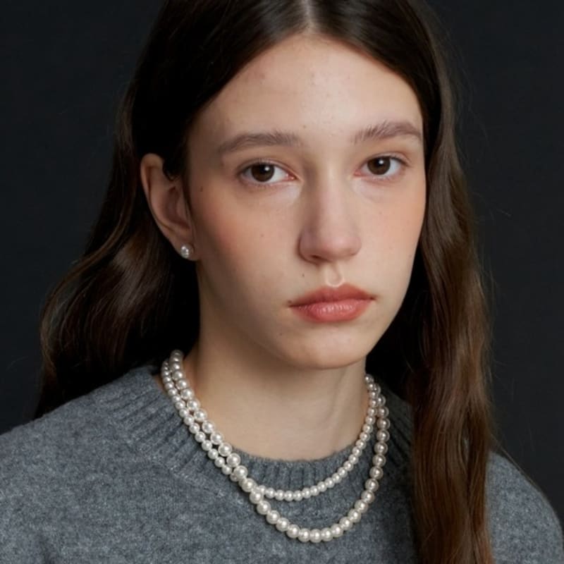 LOVE ME MONSTER Essential Pearl Necklace 8mm (L233MNK010)