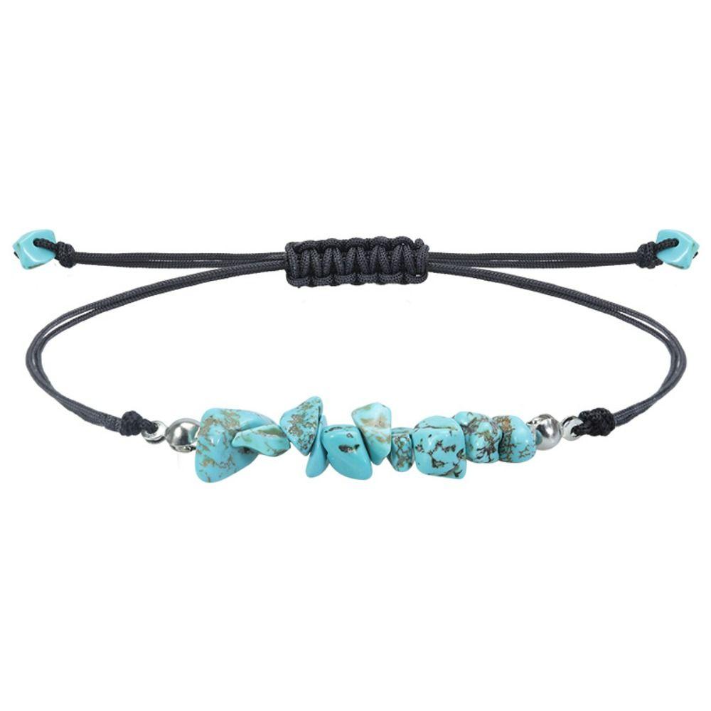 Ins Amethysts Bracelets Colored Gravel Bracelet Beads New Irregular Gravel Bracelets