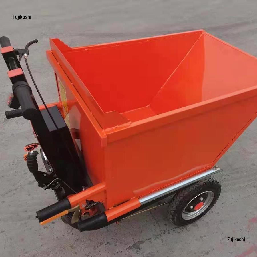 Electric Handcart for Construction and Agriculture: Manure, Sand, and Ash Transport Cart