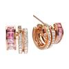 Swarovski Connexus Серьги-кольца с большим полым кругом и фианитами Унисекс Золотой Розовый 5741333