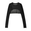 Women Breathable O-neck Hollow Out Sun Shading Summer Crop Tops Girl Elegant Loose Korean Style Trendy Solid Shawls