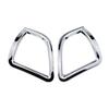2PCs ABS Chrome Car Rear Back Fog Light Lamp Frame Decoration Sticker Cover Trim for Peugeot 2008 2014-2019 Accessories