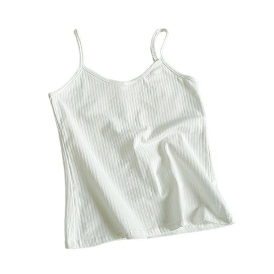 Женский топ-майка на тонких бретельках, летний облегающий топ в рубчик, безрукавка с V-образным вырезом, без рукавов, майка, базовые многослойные рубашки