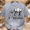 ЗВЕЗДНЫЕ ВОЙНЫ Официальный шагоход AT-AT Винтажные футболки Star Wars для мужчин, женщин, детей, взрослых, футболки для родителей и детей