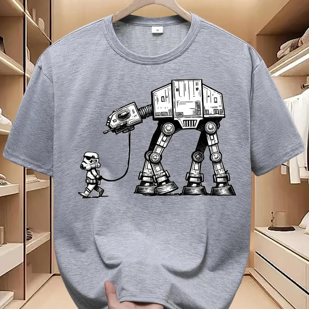 ЗВЕЗДНЫЕ ВОЙНЫ Официальный шагоход AT-AT Винтажные футболки Star Wars для мужчин, женщин, детей, взрослых, футболки для родителей и детей