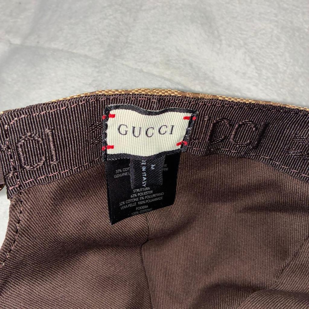 Б/у [Оригинал] Бейсболка "GUCCI" из канвы с узором GG, возможна скидка