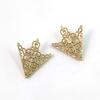 1 Pair Men Women Shirt Collar Clip Retro Hollow Pattern Palace Style Collar Buckle Brooch Neck Clip Outfit Accessories