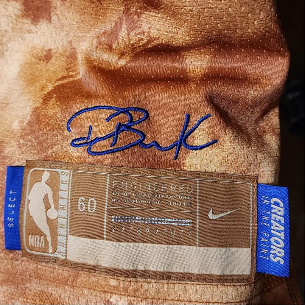 Nike Dri-Fit NBA Tie-Dye Basketball Jersey, 2023, Phoenix Suns, Booker No. 1 Men Tops Fuel-Orange FD6233-860