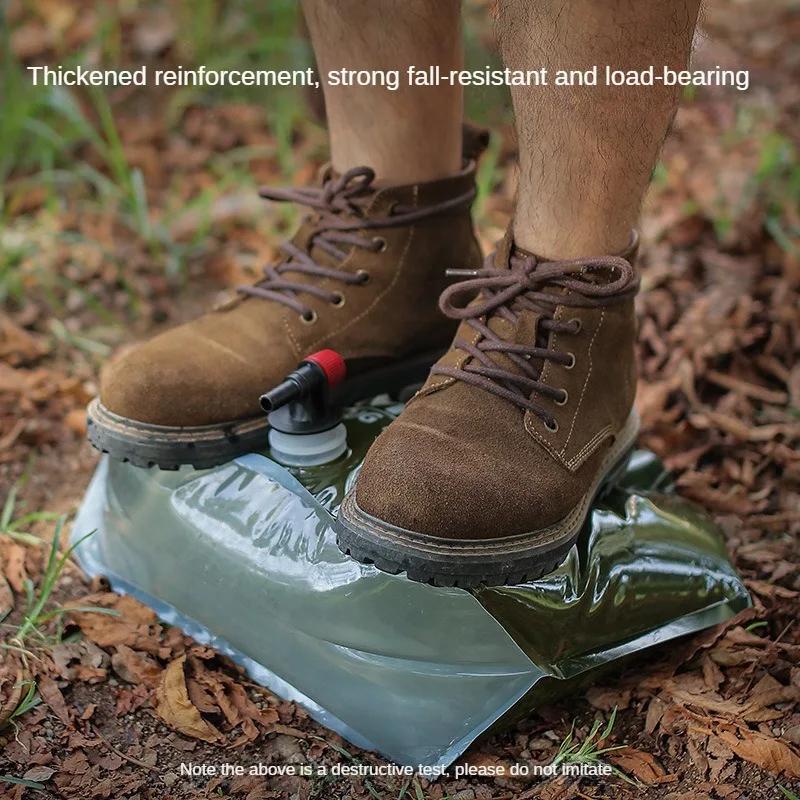 Складная сумка для хранения воды на открытом воздухе 7,5 л Большая емкость для воды из ПЭТ-материала Портативная сумка для воды со своим собственным клапаном