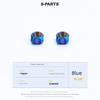 S-Parts Titanium Alloy Valve Cap for Road Bike and Mountain Bike Inner Tube, American and French Valve Cover Nut for Bicycle