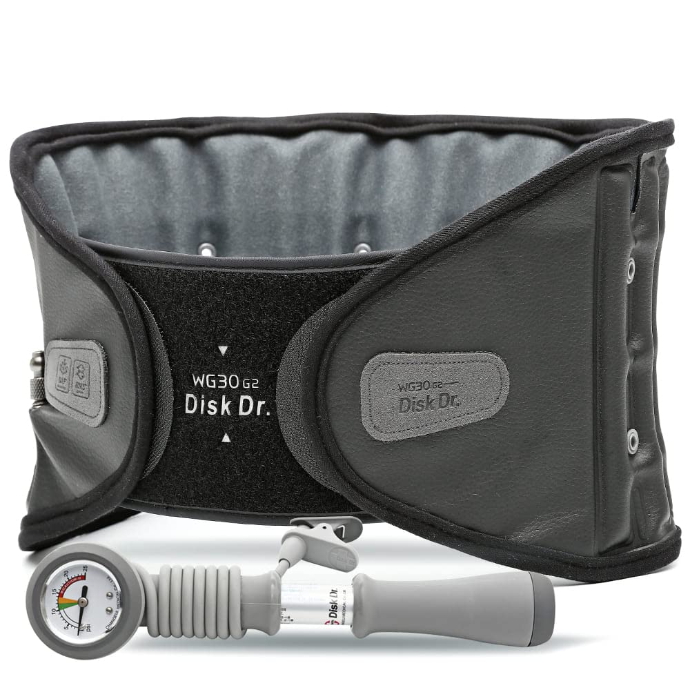 WG30G2 Надувной поддерживающий пояс для талии, поясной корсет для разгрузки растяжений поясницы, диск-др.