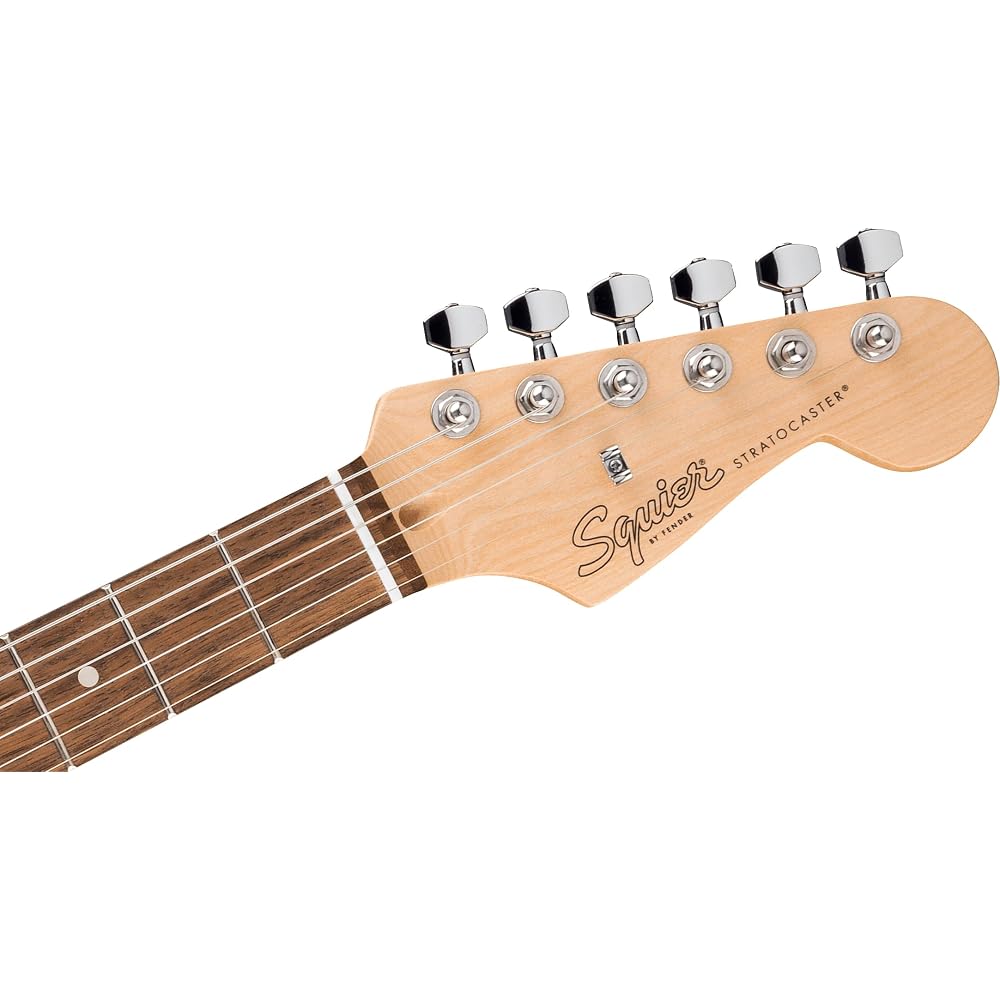 Squier by Fender Debut Collection Stratocaster HT HSS Electric Guitar Laurel Fingerboard Black Soft Case Included