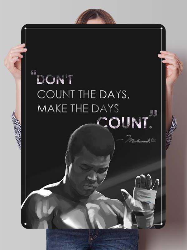 Металлические постеры с изображением Мухаммеда Али, боксера, декор для комнаты, изготовленные на заказ металлические таблички с боксерскими мотивами для украшения стен, ретро-стиль для дома и мужской тематики.