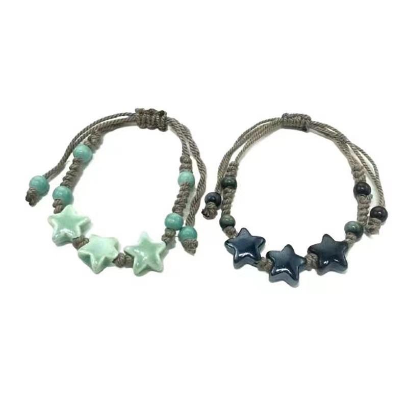 Этнический Браслет-звезда ручной работы Геометрические бусины дофамина Унисекс Ювелирное украшение на запястье
