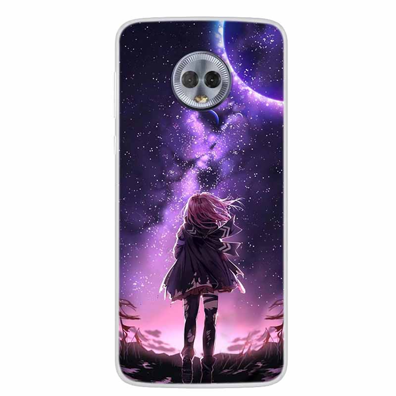 For Moto G6 Plus Case G6 Play Lovely Cat Soft TPU Silicone Transparent Phone Case For Motorola Moto G6 Cover Clear Bumper MotoG6