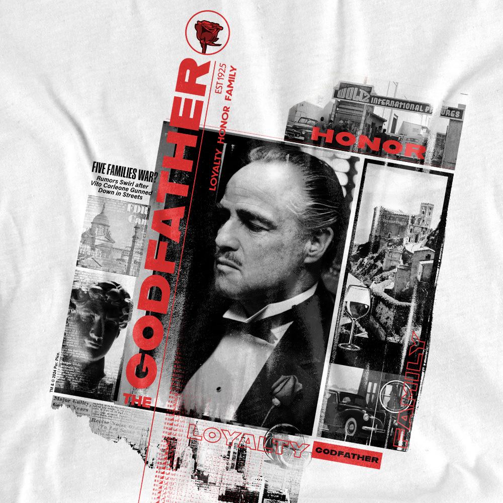 The Godfather Unisex Adult Don Vito Corleone Collage T-Shirt