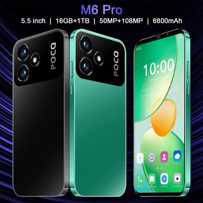 Смартфон M6 Pro для трансграничного использования 1+8 ГБ Поддержка иностранных языков