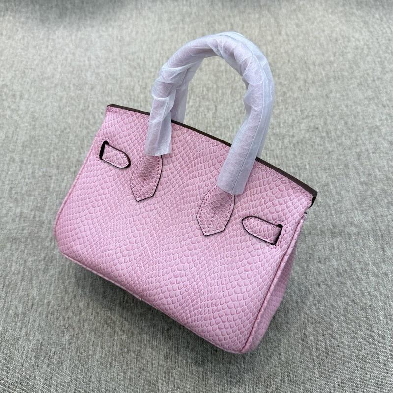 2025 Новая женская сумка из натуральной кожи с рисунком под змею из коровьей кожи 20 Mini Platinum Bag Ручная сумка на одно плечо с диагональным поперечным ремешком