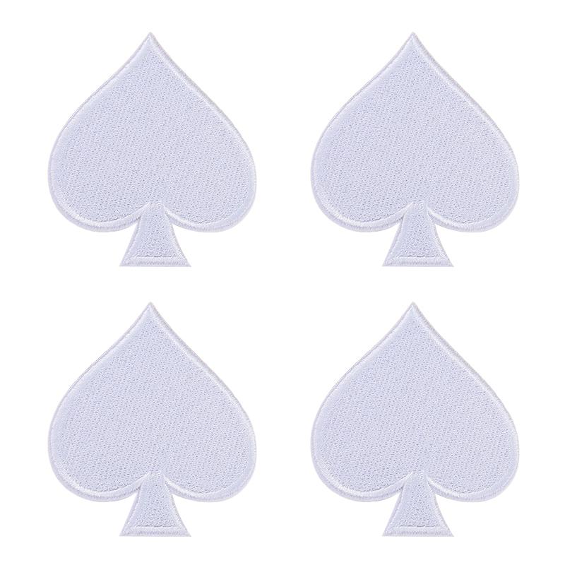 10pcs Wholesale New Poker Trend Embroidery Patch On Clothes Jackets Diy Decoration Cartoon Iron On Patches For Clothing Access