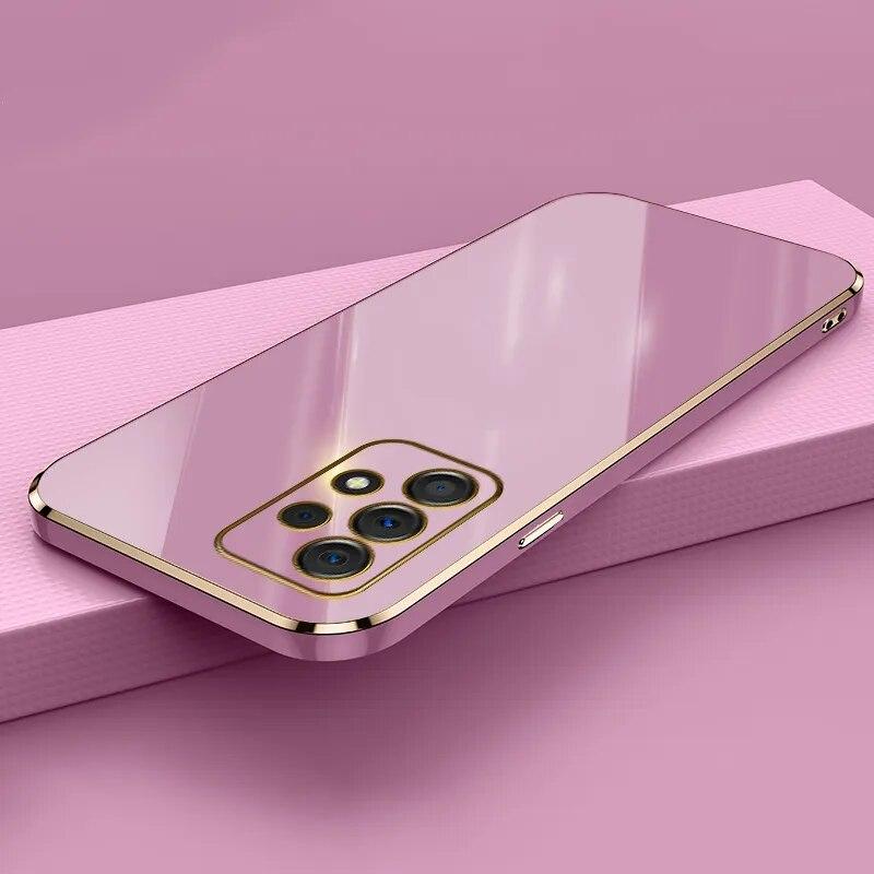 Роскошный чехол с покрытием для Samsung Galaxy A54 A14 A52 A34 A32 A72 A73 A23 A24 A33 A22 5G M32 A52S A71 A51, мягкий силиконовый чехол для телефона