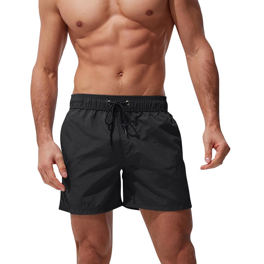 Мужские пляжные повседневные пляжные брюки с принтом, водонепроницаемые пять брюк, шорты для плавания, шорты