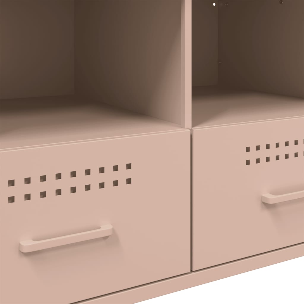 Pink TV Stand 68 x 39 x 50.5 cm Steel