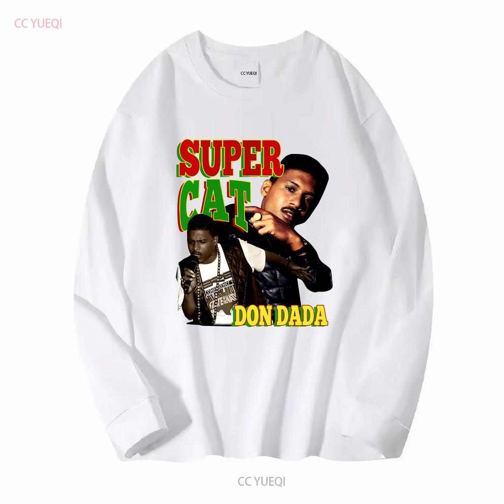 Футболка Super Cat Don Dada 90-е хип-хоп Дэнсхолл Регги Даб Ска Запись Лейбл Ямайка Studio One длинный или короткий рукав винтаж