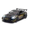 1/24 Scale Compatible for GTR Model Car Toy, Zinc Alloy Pull Back Toy Car with Sound and Light for Kids Boy Girl Gift