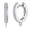 Korean Style Various Models Crystal Earring Findings Genuine 925 Sterling Silver Earring Findings Jewelry Accessories For DIY
